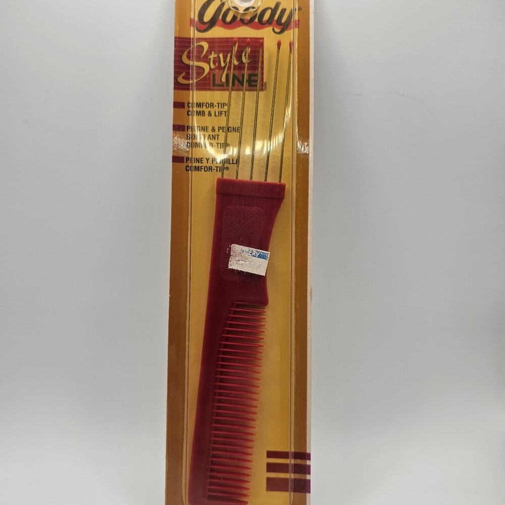Vintage 1994 Goody Products Plastic Comb Lift Style Line NOS Pick Comb
